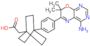 {4-[4-(4-amino-7,7-dimethyl-7H-pyrimido[4,5-b][1,4]oxazin-6-yl)phenyl]bicyclo[2.2.2]oct-1-yl}acetic acid