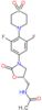 N-({(5S)-3-[4-(1,1-dioxidothiomorpholin-4-yl)-3,5-difluorophenyl]-2-oxo-1,3-oxazolidin-5-yl}methyl…