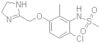 N-[6-Chloro-3-[(4,5-dihydro-1H-imidazol-2-yl)methoxy]-2-methylphenyl]methanesulfonamide