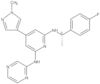 N2-[(1S)-1-(4-fluorofenil)etil]-4-(1-metil-1H-pirazol-4-il)-N6-2-pirazil-2,6-piridindiammina