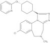 8-Chloro-5,6-dihydro-5-methyl-1-[trans-4-(2-pyridinyloxy)cyclohexyl]-4H-[1,2,4]triazolo[4,3-a][1,4]benzodiazepine