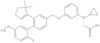 (βS)-β-Cyclopropyl-3-[[2-(5,5-dimethyl-1-cyclopenten-1-yl)-2′-fluoro-5′-methoxy[1,1′-biphenyl]-4-yl]methoxy]benzenepropanoic acid