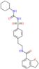 N-(2-{4-[(cyclohexylcarbamoyl)sulfamoyl]phenyl}ethyl)-2,3-dihydro-1-benzofuran-7-carboxamide