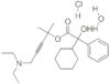 (+-)-4-Diethylamino-1,1-dimethylbut-2-yn-1-yl 2-cyclohexyl-2-hydroxy-2 -phenylacetate HCl H2O