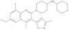 1-[6-Ethyl-8-fluoro-4-methyl-3-(3-methyl-1,2,4-oxadiazol-5-yl)-2-quinolinyl]-N-(tetrahydro-2H-pyran-4-yl)-4-piperidinamine
