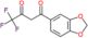 1-(1,3-benzodioxol-5-yl)-4,4,4-trifluorobutane-1,3-dione