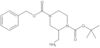 1-(1,1-Dimethylethyl) 4-(phenylmethyl) 2-(aminomethyl)-1,4-piperazinedicarboxylate