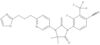 4-[4,4-Dimethyl-3-[6-[3-(2-oxazolyl)propyl]-3-pyridinyl]-5-oxo-2-thioxo-1-imidazolidinyl]-3-fluoro-2-(trifluoromethyl)benzonitrile