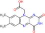 (7,8-dimethyl-2,4-dioxo-3,4-dihydrobenzo[g]pteridin-10(2H)-yl)acetic acid
