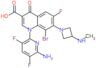 1-(6-amino-3,5-difluoropyridin-2-yl)-8-bromo-6-fluoro-7-[3-(methylamino)azetidin-1-yl]-4-oxo-1,4...