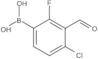 B-(4-Chloro-2-fluoro-3-formylphenyl)boronic acid