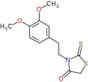 3-[2-(3,4-dimethoxyphenyl)ethyl]-2-thioxo-1,3-thiazolidin-4-one