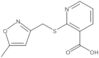 2-[[(5-Methyl-3-isoxazolyl)methyl]thio]-3-pyridinecarboxylic acid