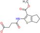 4-{[3-(methoxycarbonyl)-5,6-dihydro-4H-cyclopenta[b]thiophen-2-yl]amino}-4-oxobutanoate