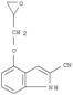 1H-Indole-2-carbonitrile,4-(2-oxiranylmethoxy)-