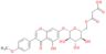 5-hydroxy-3-(4-methoxyphenyl)-4-oxo-4H-chromen-7-yl 6-O-(carboxyacetyl)-beta-D-glucopyranoside