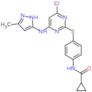 Cyclopropanecarboxylic acid N-[4-[[4-chloro-6-(5-methyl-2H-pyrazol-3-ylamino)pyrimidin-2-yl]sulf...