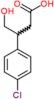 3-(4-chlorophenyl)-4-hydroxybutanoic acid