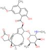 (1aS,5R,6R,9aR)-6-{[2,6-dideoxy-2-(methylamino)-alpha-D-galactopyranosyl]oxy}-1a-[(4R)-2-oxo-1,3-d…