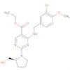 5-Pyrimidinecarboxylic acid, 4-[[(3-chloro-4-methoxyphenyl)methyl]amino]-2-[(2S)-2-(hydroxymethyl)-1-pyrrolidinyl]-, ethyl ester