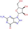 5-Amino-3,6-dihidro-3-β-D-ribofuranosil-7H-1,2,3-triazolo[4,5-d]pirimidin-7-ona