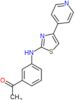 1-(3-{[4-(pyridin-4-yl)-1,3-thiazol-2-yl]amino}phenyl)ethanone