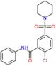 2-chloro-N-phenyl-5-(piperidin-1-ylsulfonyl)benzamide