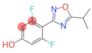 3,5-Difluoro-4-(5-isopropyl-1,2,4-oxadiazol-3-yl)phenol