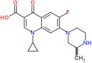1-cyclopropyl-6-fluoro-7-(3-methylpiperazin-1-yl)-4-oxo-1,4-dihydroquinoline-3-carboxylic acid