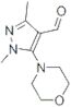 1,3-dimethyl-5-morpholino-1H-pyrazole-4-carbaldehyde