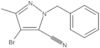 4-Bromo-3-methyl-1-(phenylmethyl)-1H-pyrazole-5-carbonitrile