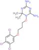 1,6-Dihydro-6,6-dimethyl-1-[3-(2,4,5-trichlorophenoxy)propoxy]-1,3,5-triazine-2,4-diamine