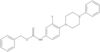 Phenylmethyl N-[3-fluoro-4-(4-phenyl-1-piperazinyl)phenyl]carbamate