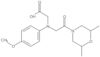 N-[2-(2,6-Dimethyl-4-morpholinyl)-2-oxoethyl]-N-(4-methoxyphenyl)glycine