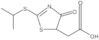 4,5-Dihydro-2-[(1-methylethyl)thio]-4-oxo-5-thiazoleacetic acid