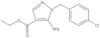 Ethyl 5-amino-1-[(4-chlorophenyl)methyl]-1H-pyrazole-4-carboxylate