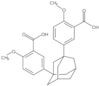 Benzoic acid, 3,3′-(1,5-tricyclo[3.3.1.1<sup>3,7</sup>]decanediyl)bis[6-methoxy-