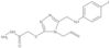 2-[[5-[[(4-Iodophenyl)amino]methyl]-4-(2-propen-1-yl)-4H-1,2,4-triazol-3-yl]thio]acetic acid hydra…