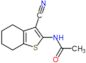 N-(3-cyano-4,5,6,7-tetrahydro-1-benzothiophen-2-yl)acetamide