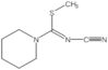 Methyl N-cyano-1-piperidinecarboximidothioate