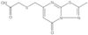 2-[[(2-Methyl-5-oxo-5H-1,3,4-thiadiazolo[3,2-a]pyrimidin-7-yl)methyl]thio]acetic acid