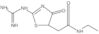 2-[(Aminoiminomethyl)amino]-N-ethyl-4,5-dihydro-4-oxo-5-thiazoleacetamide