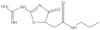 2-[(Aminoiminomethyl)amino]-4,5-dihydro-4-oxo-N-propyl-5-thiazoleacetamide