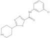 N-(3-Chlorophenyl)-5-(4-piperidinyl)-1,3,4-thiadiazole-2-carboxamide