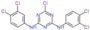 6-chloro-N,N'-bis(3,4-dichlorophenyl)-1,3,5-triazine-2,4-diamine