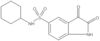 N-Cyclohexyl-2,3-dihydro-2,3-dioxo-1H-indole-5-sulfonamide