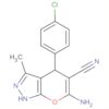 Pyrano[2,3-c]pyrazole-5-carbonitrile,6-amino-4-(4-chlorophenyl)-1,4-dihydro-3-methyl-