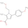 1H-Pyrrole-3-carboxylic acid,1-(2-methoxyethyl)-5-(4-methoxyphenyl)-2-methyl-