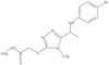 2-[[5-[1-[(4-Bromophenyl)amino]ethyl]-4-methyl-4H-1,2,4-triazol-3-yl]thio]acetic acid hydrazide