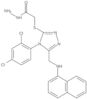 2-[[4-(2,4-Dichlorophenyl)-5-[(1-naphthalenylamino)methyl]-4H-1,2,4-triazol-3-yl]thio]acetic aci...